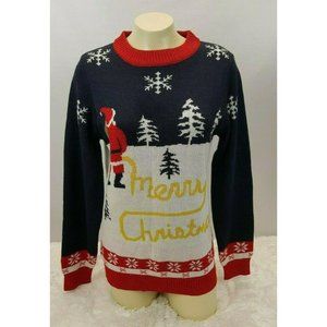 Tipsy Elves Christmas Ugly Sweater Women Size Small Winter Scene Snow by Santa